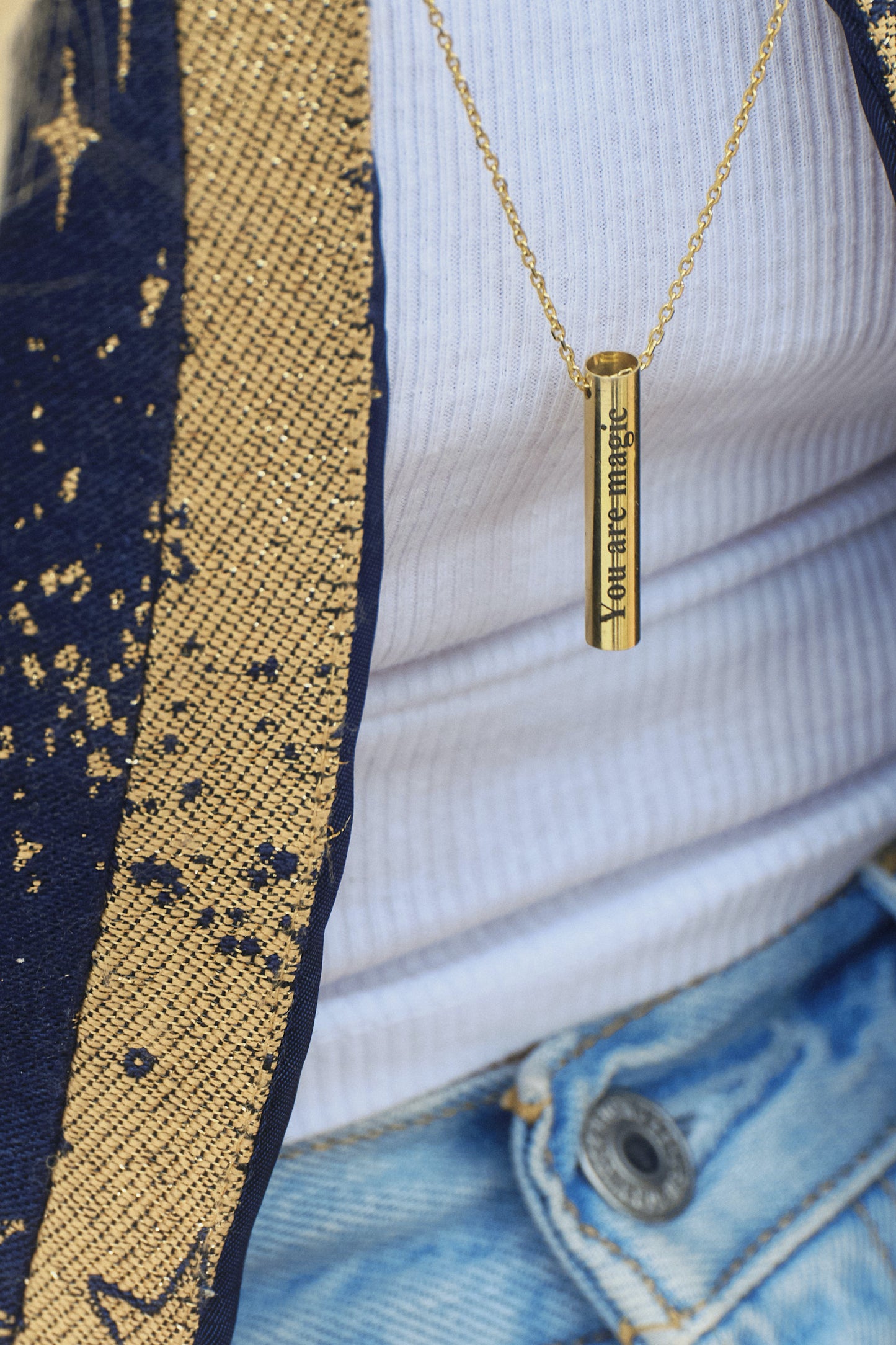 Amulet Unisex Necklace (925 Silver & Gold-Plated)